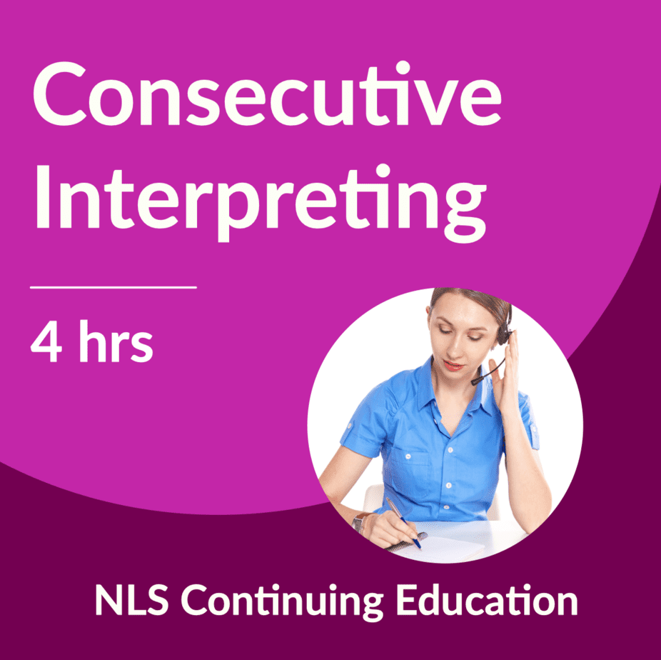 Consecutive Interpreting for Healthcare Interpreters