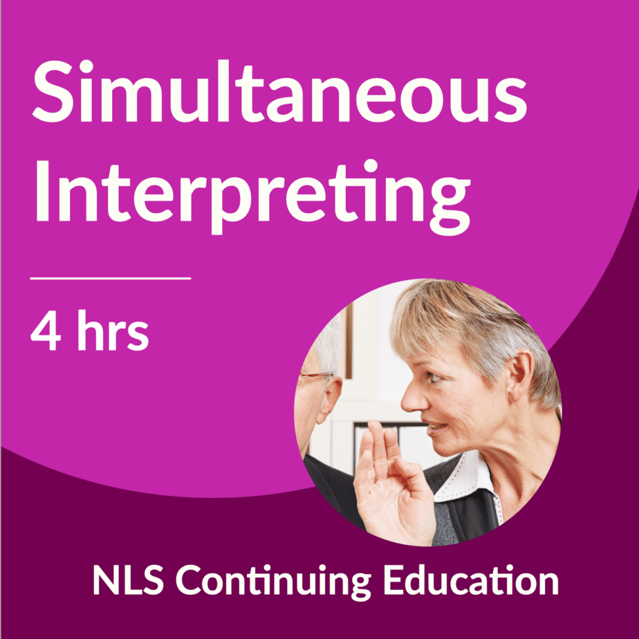 Simultaneous Interpreting for Healthcare Interpreters